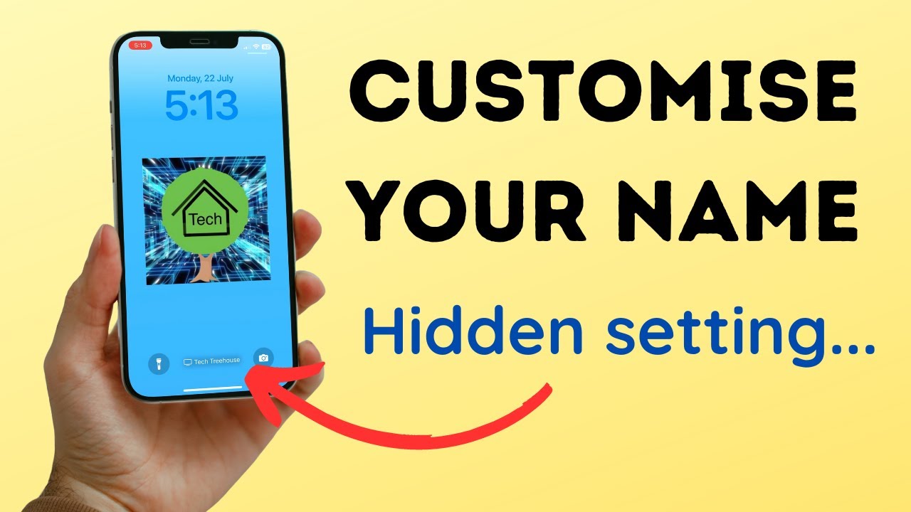 Add YOUR NAME to your LOCKSCREEN!