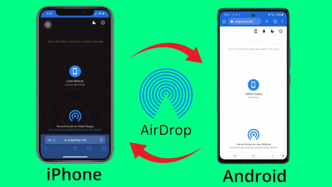 AirDrop between iPhone and Android FREE & EASY!