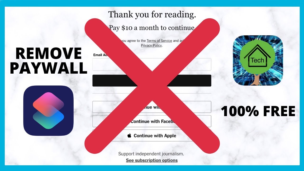 How to Bypass a paywall in ANY website for FREE using Siri Shortcuts (iPhoneiPad)