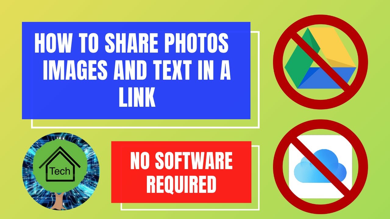 How to share Photos, Images and Text in a Shareable Link